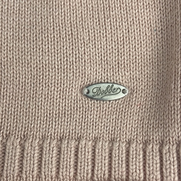 Dobber since 1974 light soft pink blush knot sweater women’s size Medium cozy - Picture 2 of 12